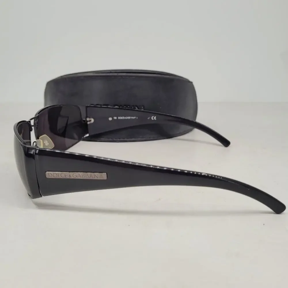 Dolce & Gabbana DG832 Black Wrap‎ Around Frame Men's Sunglasses